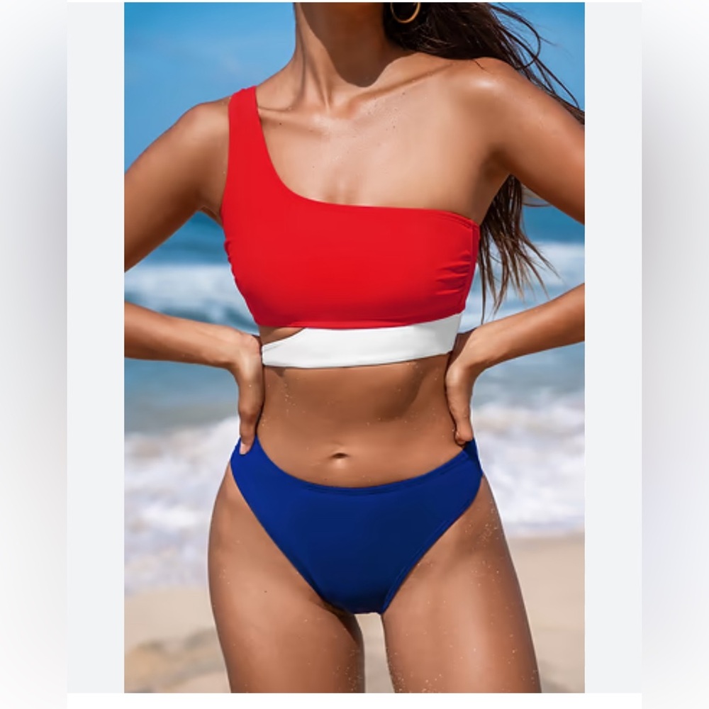 Cupshe One-Shoulder Bikini Set